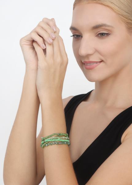 Green - Petit Glamour d'Afrique - Konplott bracelet